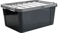 Ящик для хранения с крышкой Полимербыт Full Black 41х29,5х18,3см 15л (4350804)