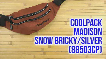 Распаковка СoolPack Madison для мальчиков и девочек 23 x 14 x 7 см Snow brickysilver 88503CP