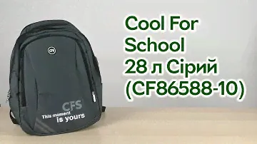 Розпаковка Сool For School 44x32x20 см 28 л Сірий (CF86588-10)