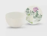 Миска с крышкой Полимербыт toile de jouy 3л