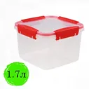 Контейнер для продуктов Полимербыт Butterfly, 1.7л, с крышкой, 11х15.6х15.6см, прозрачный, 2 уп. (437850665)