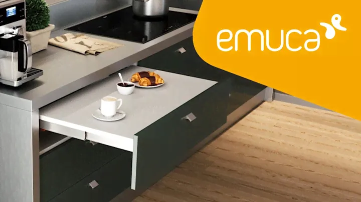 How to mount a pull-out Shot table hidden in a drawer - Emuca