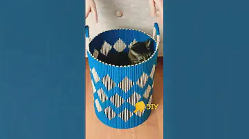Waste Paper Crafts - DIY Jumbo Basket Idea