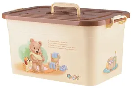 Контейнер ПОЛИМЕРБЫТ Polly 15 л 41.5х27х22 см бежевый
