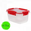 Контейнер для продуктов Полимербыт Butterfly, 0.75л, с крышкой, 8.5х15.6х11см, прозрачный, 4 уп. (437820665)