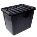 Ящик для хранения с крышкой Полимербыт Full black, 25 л, 43?29?30 см, цвет чёрный